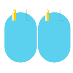 2pcs Car Rearview Mirror Film Anti Fog Rainproof Waterproof Membrane