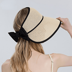 Wide Brim Crochet Sun Hat UV Protection Travel Beach Hat