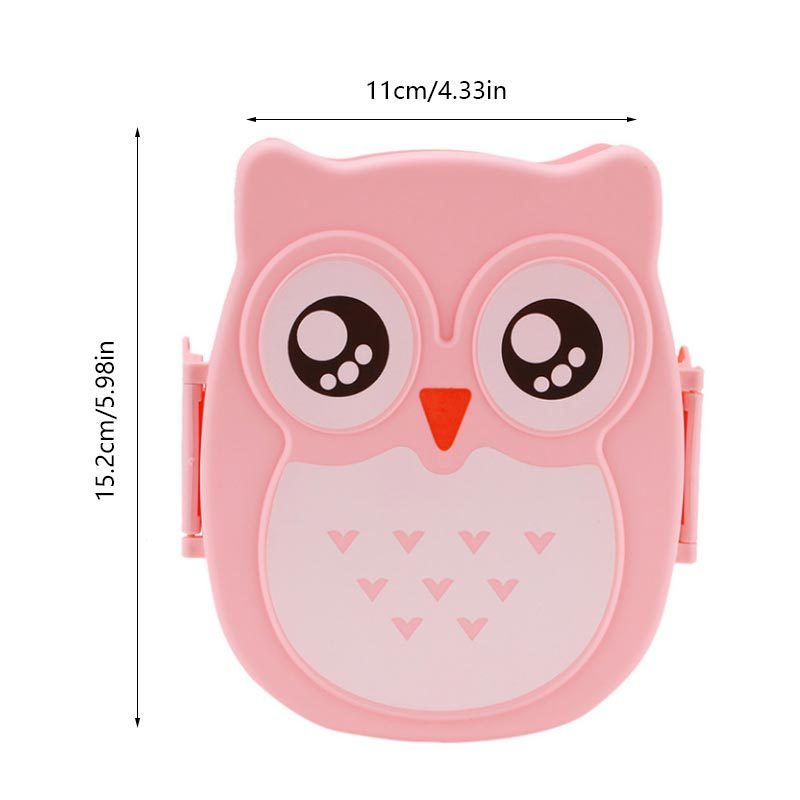 Cartoon Owl Lunch Box For Office Workers Teens Leakproof Food Container