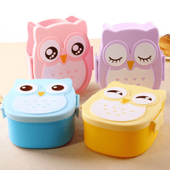Cartoon Owl Lunch Box For Office Workers Teens Leakproof Food Container