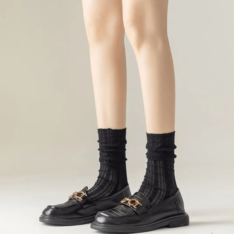 Twist Lace Mesh Socks Women's Stockings