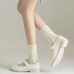 Twist Lace Mesh Socks Women's Stockings