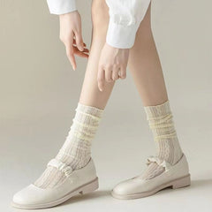 Twist Lace Mesh Socks Women's Stockings