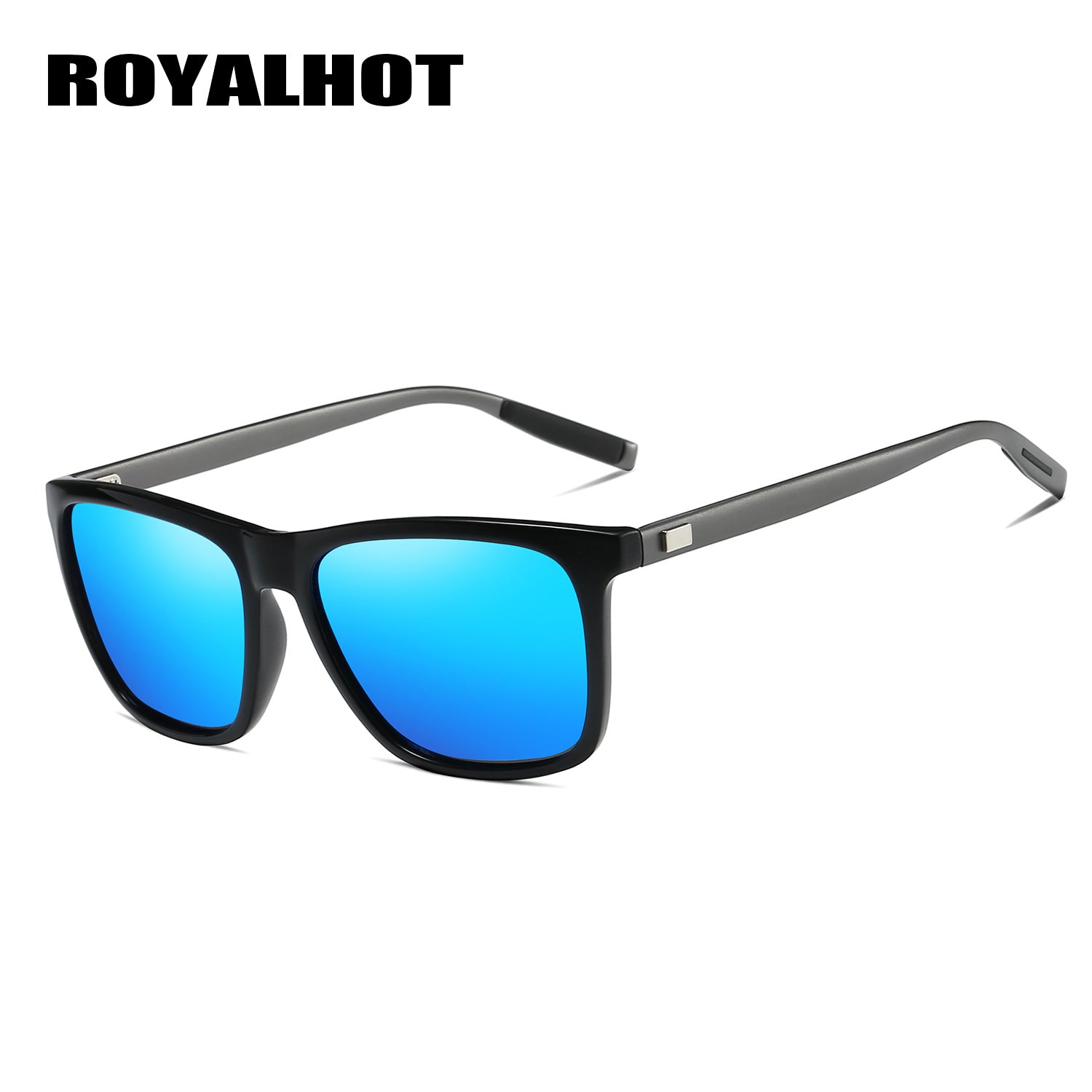 RoyalHot Polarized Square Sunglasses Aluminum Magnesium Frame