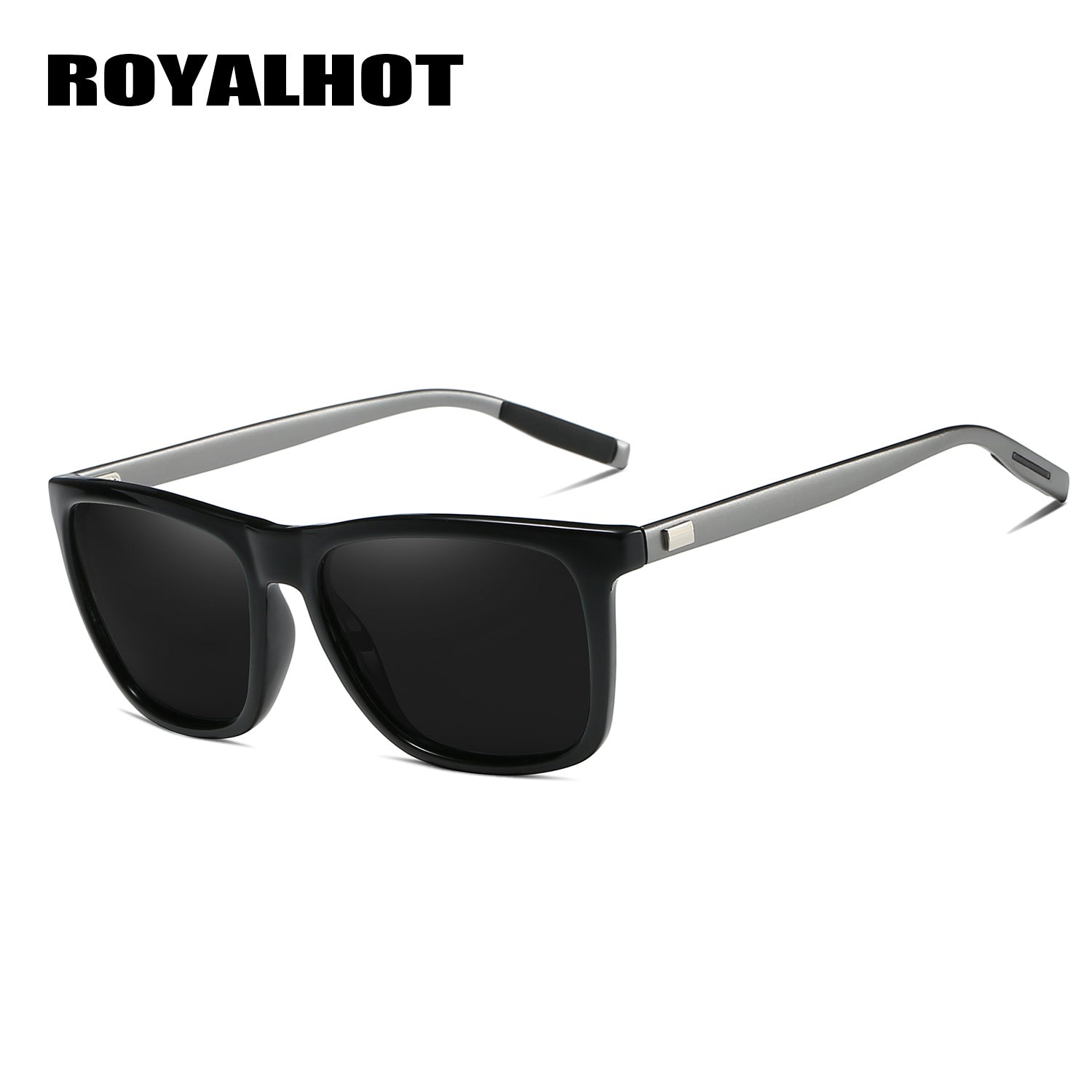 RoyalHot Polarized Square Sunglasses Aluminum Magnesium Frame
