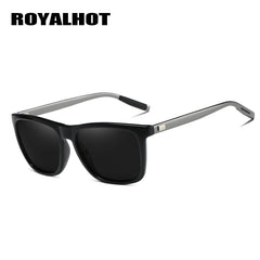 RoyalHot Polarized Square Sunglasses Aluminum Magnesium Frame