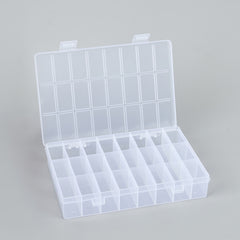 24 Grid Plastic Storage Box for Jewelry Organization