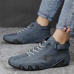 Men's Casual Ankle Moccasins Boots for Work Office