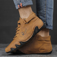 Men's Casual Ankle Moccasins Boots for Work Office