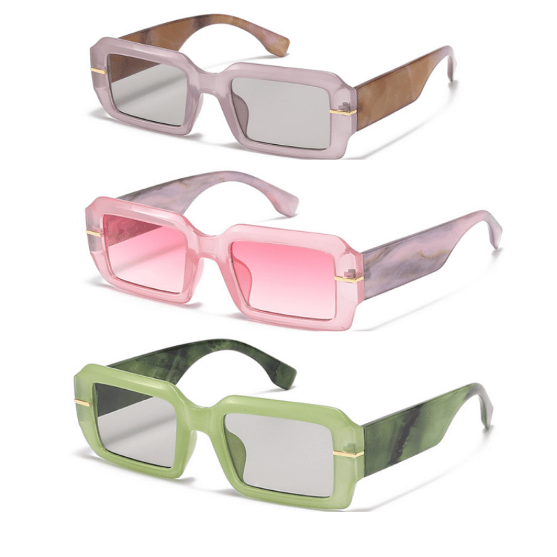 Y2K Square Sunglasses Hip-hop Graphic Glasses UV400