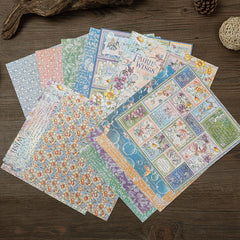 15 Sheets Fairy Wings Material Paper Retro Journal Ballet DIY Stationery
