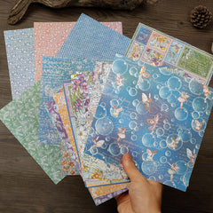 15 Sheets Fairy Wings Material Paper Retro Journal Ballet DIY Stationery