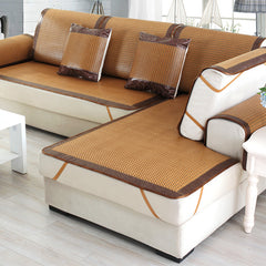 Summer Breathable Seat Cushion Sofa Cushion with Elastic Fixation