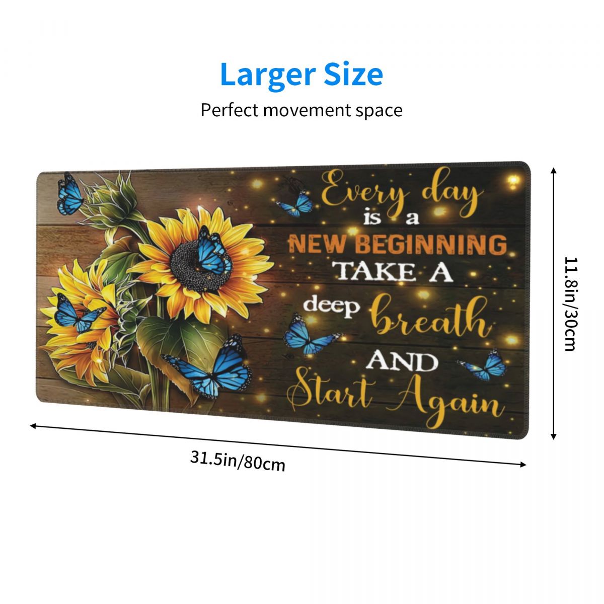 Sunflower Extended Mouse Pad Large Gaming Mouse Pad Computer Keyboard Mouse Mat