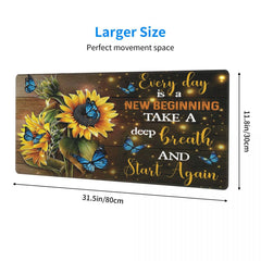 Sunflower Extended Mouse Pad Large Gaming Mouse Pad Computer Keyboard Mouse Mat