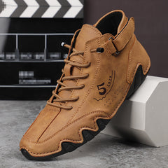 Men's Casual Ankle Moccasins Boots for Work Office