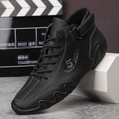 Men's Casual Ankle Moccasins Boots for Work Office