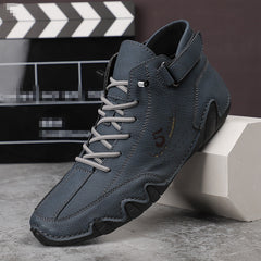 Men's Casual Ankle Moccasins Boots for Work Office