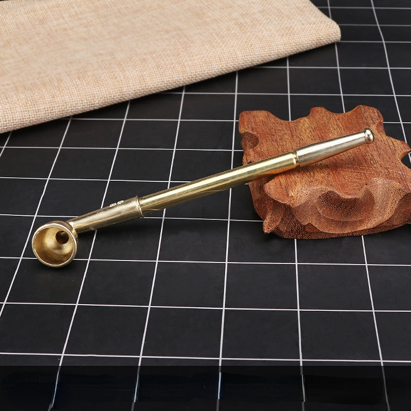 Mini Retractable Dry Tobacco Rod Alloy Dual use Tobacco Pouch