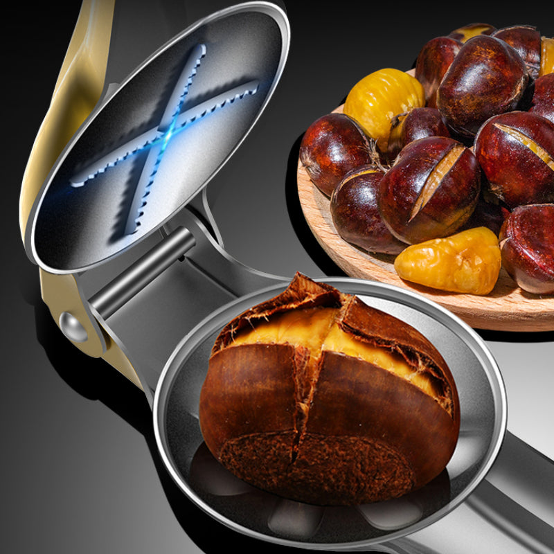 Stainless Steel Nutcracker Chestnut Clip for Opening Dried Fruits