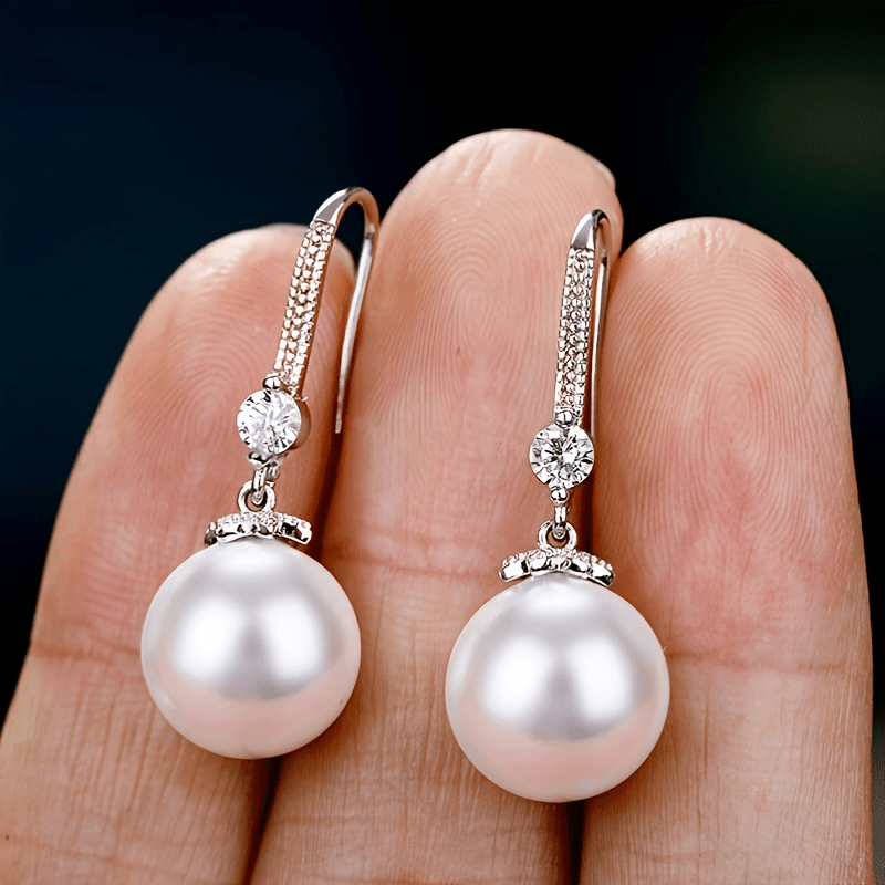 Faux Pearl Earrings Decorative Accessories Holiday Party Gift For Girls