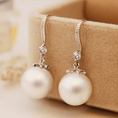 Faux Pearl Earrings Decorative Accessories Holiday Party Gift For Girls