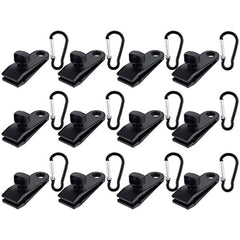 24pcs Tarp Clips w/ Carabiner for Awnings Canopies Camping Tarps