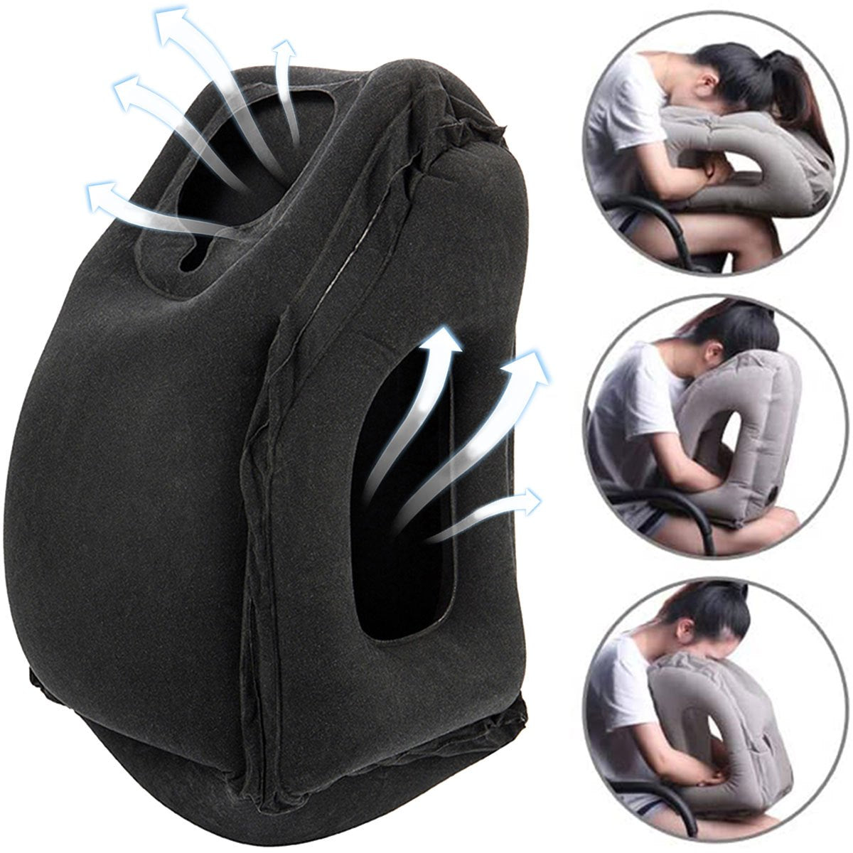 Inflatable Pillow for Neck & Shoulder Pain Relief