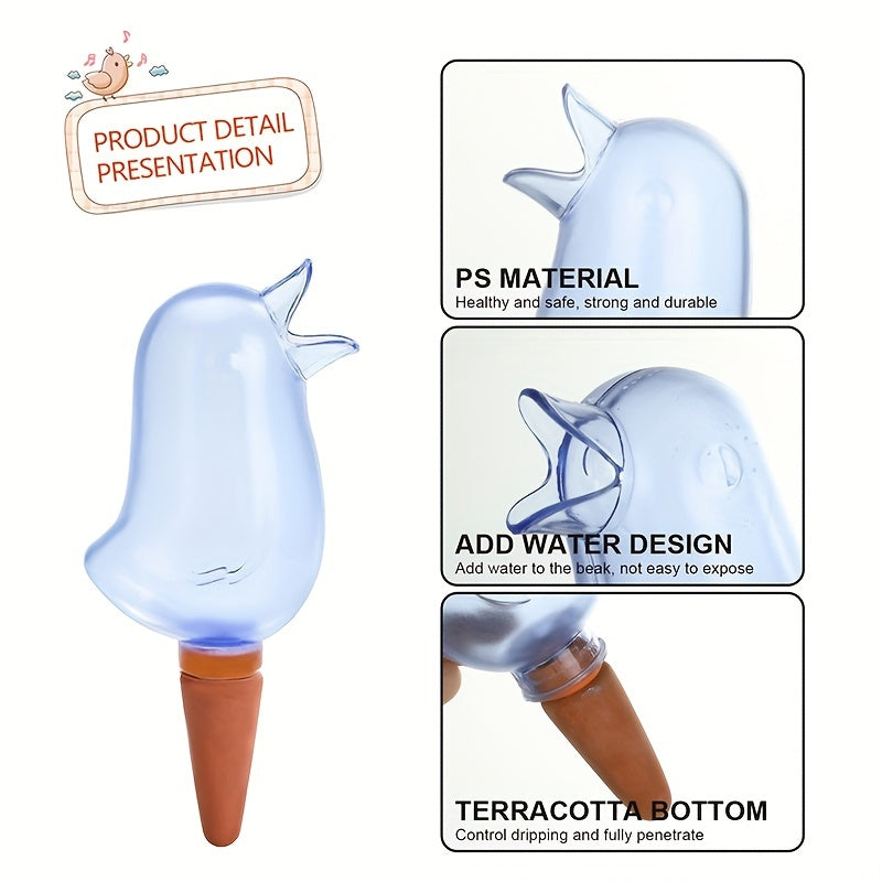 Cartoon Bird Shape Lazy Transparent Automatic Dripper Flower Pot