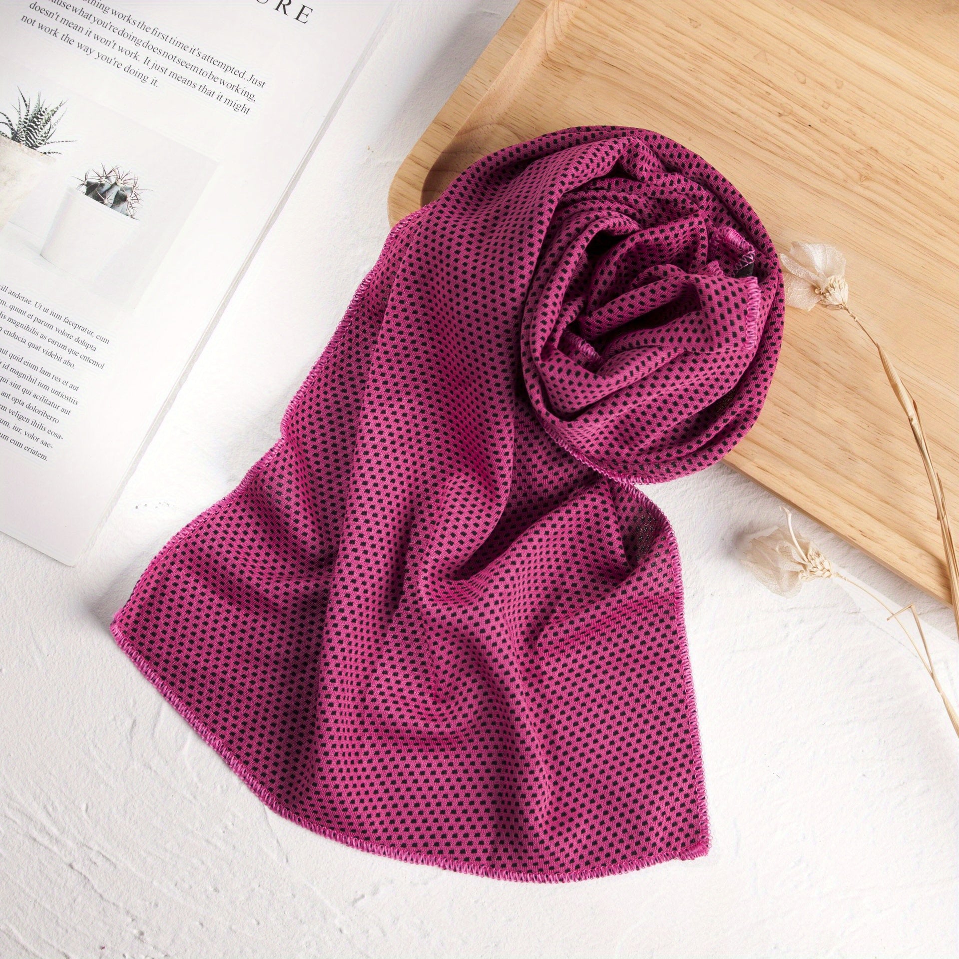 Double Layer Cooling Quick Drying Towel for Sports Gym Yoga