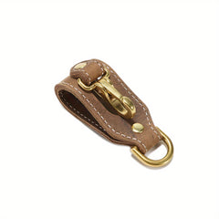 Cowhide Waist Hanging Keychain Hook Buckle for Outdoor Survival
