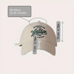 Summer American Retro Soft Top Baseball Hat Men's Sunshade Sunscreen Peaked Cap