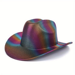 Men's Bronzing Breathable Cowboy Hat for Party