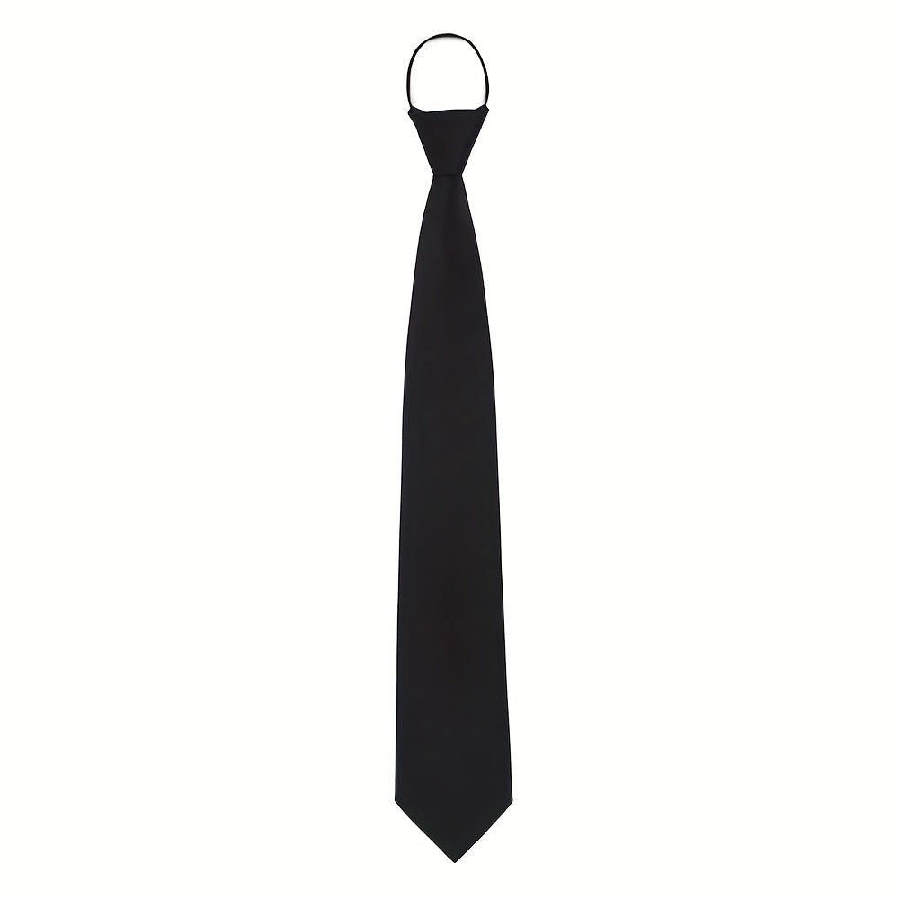 Zipper Tie Classic Pre Tie Adjustable Ties for Daily Dress Wedding Party