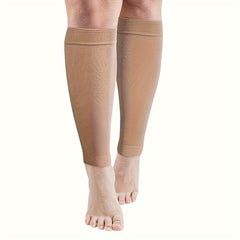 Compression Knee Pads Open Toe Football Socks Leg Sleeves