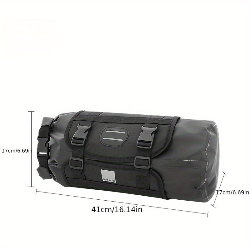 Bike Front Bag Mesh Cloth Plaid Cloth Riding Equipment Bag