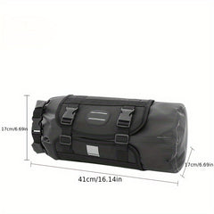 Bike Front Bag Mesh Cloth Plaid Cloth Riding Equipment Bag