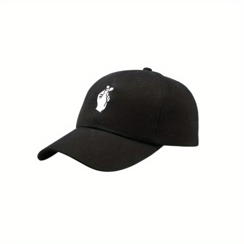 Finger Print Baseball Cap Hip Hop Adjustable Dad Hats Casual Sunscreen
