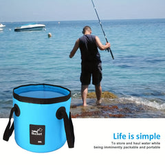 5 Gallon Folding Bucket Portable Water Storage Container Camping Fishing Travel