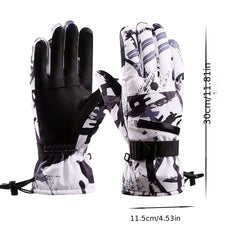 Men's Skiing Gloves Winter Outdoor Sports Gloves Windproof Touch Screen