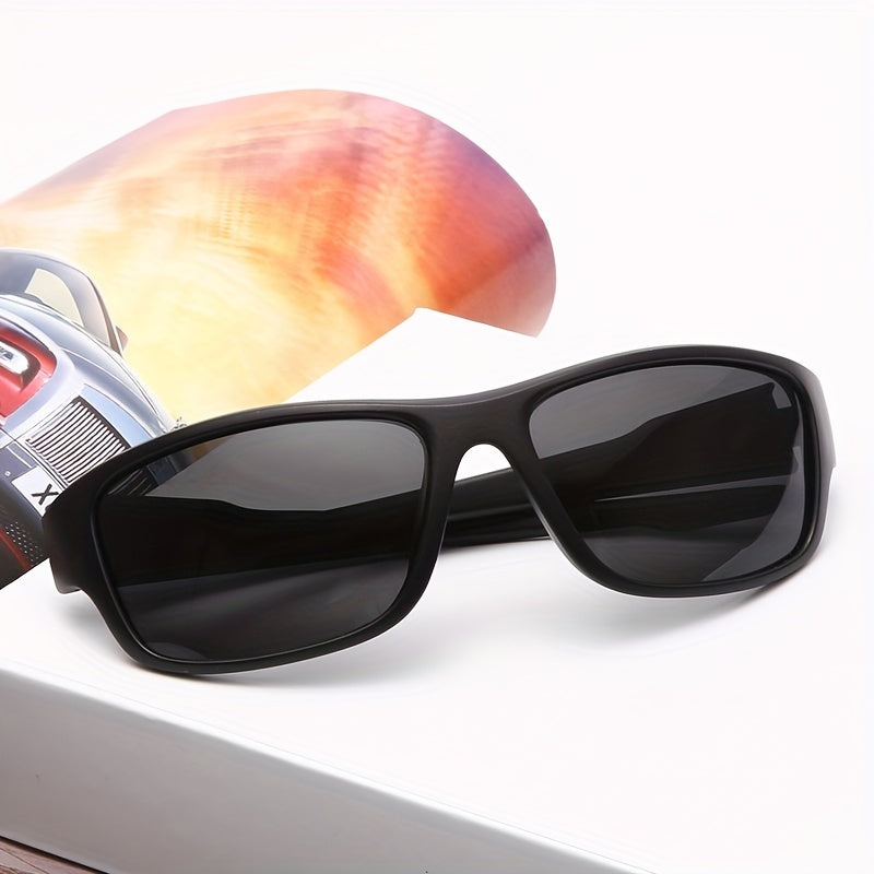 Vintage Square Sun Glasses Polarized Unisex Sunglasses