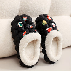 Boys Cartoon Fleece House Shoes - Cozy Non Slip Indoor Shoes