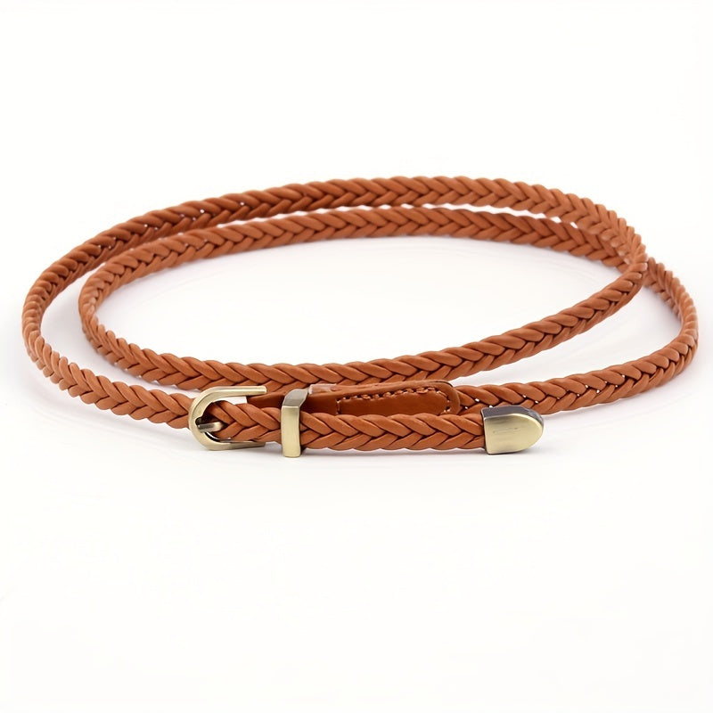 Vintage Braided Belt Casual Jeans Pants Dress Waist Belt