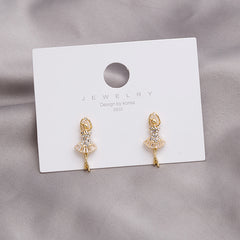 Y2K Ballerina Stud Earrings for Girls