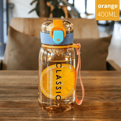 400ML 500ML Portable Water Bottle Large Capacity Leakproof Lock