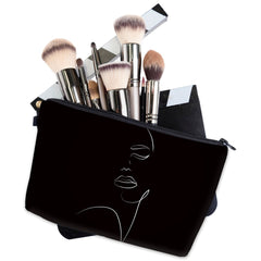 Abstract Figure Graphic Storage Bag Makeup Case Small Cosmetic Zipper Bag