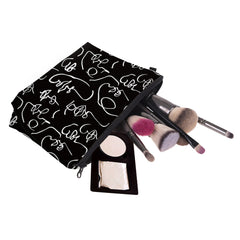 Abstract Figure Makeup Bag Water Resistant Travel Toiletry Bag
