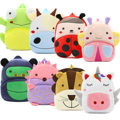 Cartoon Zoo Plush Backpack School Bag Holiday Gift for Boys and Girls