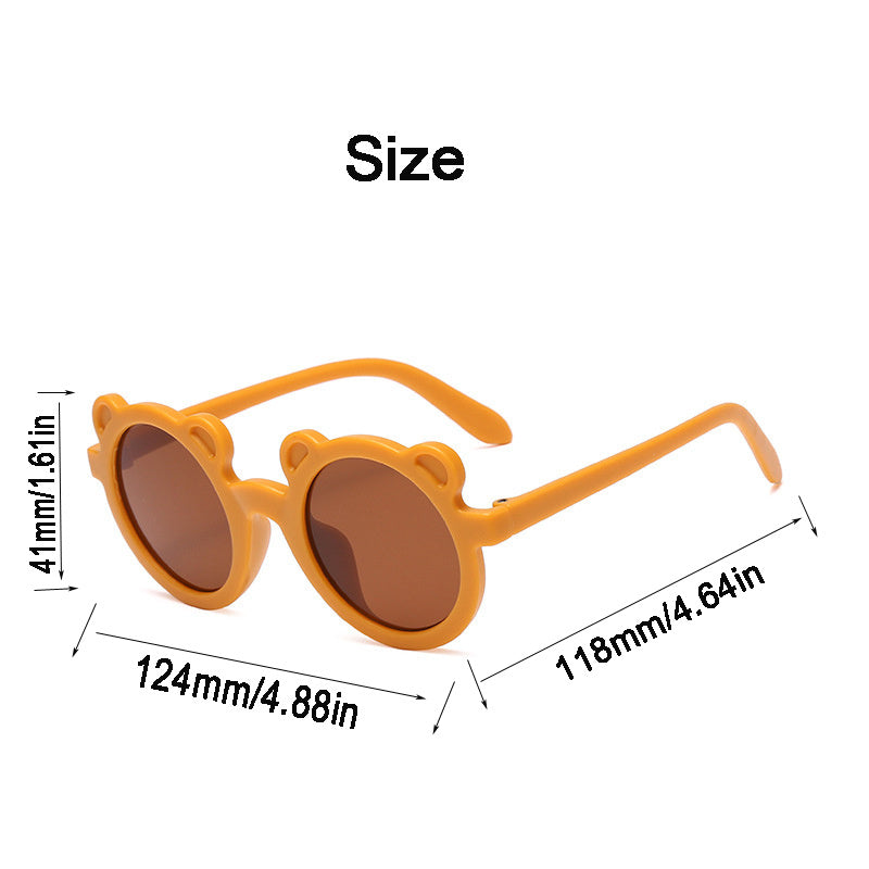 Bear Sunglasses Classic Round Lens Sun Glasses UV400 Protection