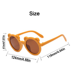 Bear Sunglasses Classic Round Lens Sun Glasses UV400 Protection